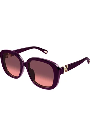 Chloé CH0303SK Ajuste Asiático 005 Gafas de Sol para Mujer Borgoña