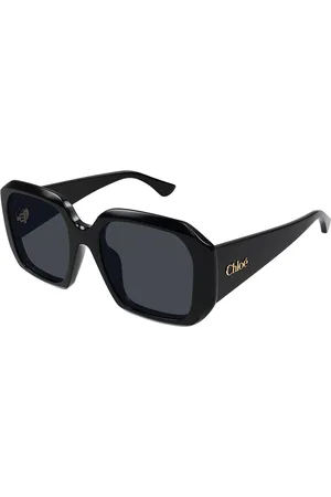 Chloé CH0300S Ajuste Asiático 001 Gafas de Sol para Mujer Negras