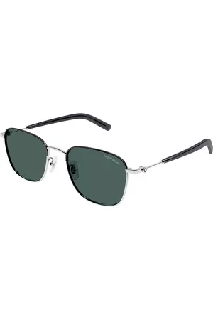 Montblanc MB0392SA Ajuste Asiático 003 Gafas de Sol para Hombre Plateadas