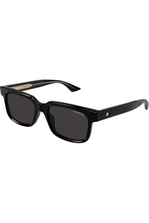 Montblanc MB0383S 001 Gafas de Sol para Hombre Negras