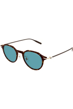 Montblanc MB0355S Ajuste Asiático 006 Gafas de Sol para Hombre Careyshell