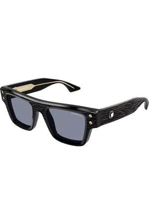 Montblanc MB0253S 011 Gafas de Sol para Hombre Negras