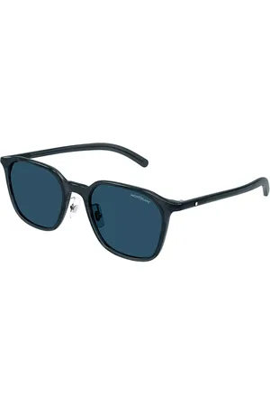 Montblanc MB0420SK Ajuste Asiático 002 Gafas de Sol para Hombre Grises