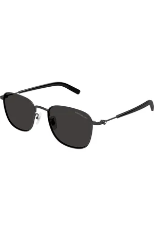 Montblanc MB0392SA Ajuste Asiático 001 Gafas de Sol para Hombre Negras