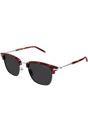 Montblanc MB0242S Ajuste Asiático 010 Gafas de Sol para Hombre Careyshell