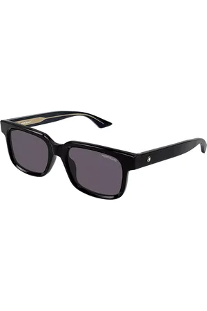 Montblanc MB0383S 005 Gafas de Sol para Hombre Negras