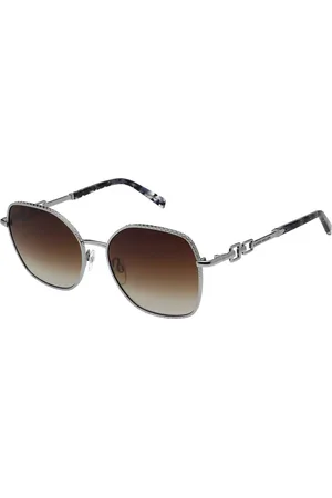 Karen Millen KM7023 800 Gafas de Sol para Mujer Plateadas
