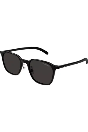 Montblanc MB0420SK Ajuste Asiático 001 Gafas de Sol para Hombre Negras