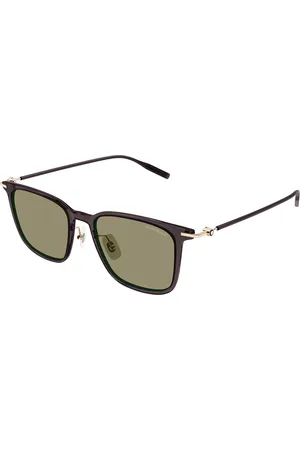 Montblanc MB0354S Ajuste Asiático 006 Gafas de Sol para Hombre Marrones