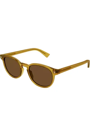 Bottega Veneta BV1253S 004 Gafas de Sol para Hombre Amarillas