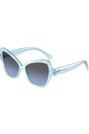 Dolce & Gabbana DG4463F Ajuste Asiático 33227C Gafas de Sol para Mujer Azules