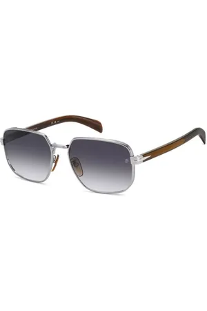 David beckham DB 7121/G/S Ajuste Asiático WIJ/9O Gafas de Sol para Hombre Plateadas