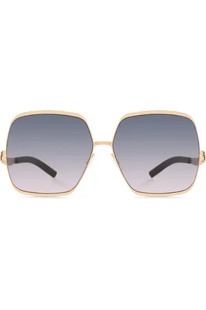Ic! Berlin IC0001 Angelina T. Rosé-Dorados Gafas de Sol para Mujer Dorados