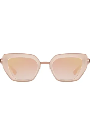 Ic! Berlin IC0016 Nika Shiny-Copper-Ice-Tea-Matt Gafas de Sol para Mujer Marrones