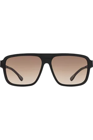 Ic! Berlin IC0005 Egon Negras-Rough Gafas de Sol para Hombre Negras