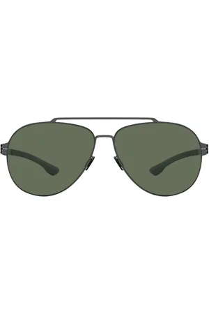 Ic! Berlin M1662 MB 15 Polarized Gun-Metal Gafas de Sol para Hombre
