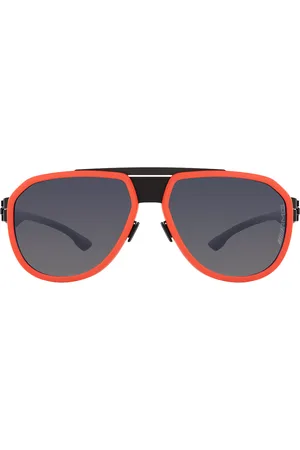 Ic! Berlin D0097H AMG 10 Negras-Naranjas Gafas de Sol para Hombre Naranjas