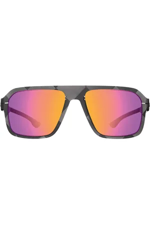 Ic! Berlin IC0007 FLX_S03 Raw Night Gafas de Sol para Hombre Grises