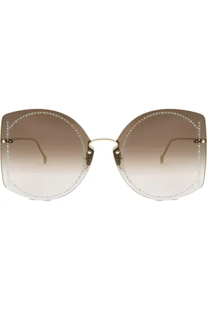 Salvatore Ferragamo SF 196SR 703 Gafas de Sol para Mujer Dorados