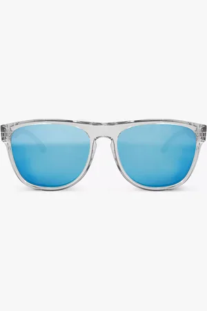 Messyweekend MAKALU Polarized Transparentes Azules Polarized Gafas de Sol para Mujer Cristal