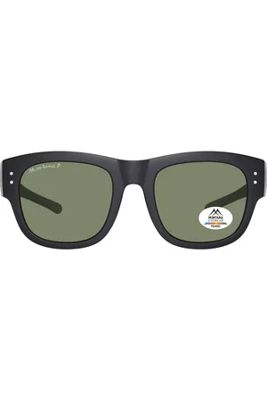 Montana Montana Gafas Recetadas FO7 Polarized FO7A Gafas de Sol para Hombre Negras