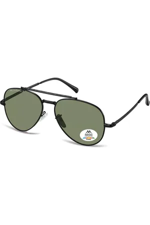 Montana Montana Gafas Recetadas MP185 Polarized MP185D Gafas de Sol para Hombre Negras