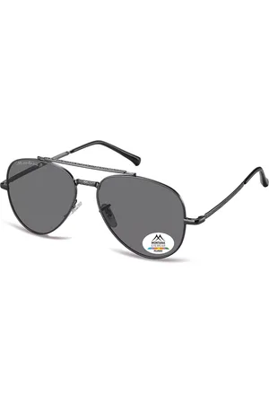 Montana Montana Gafas Recetadas MP185 Polarized MP185F Gafas de Sol para Hombre Gunmetal