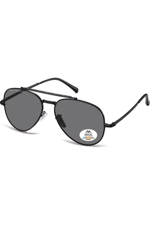 Montana Montana Gafas Recetadas MP185 Polarized MP185E Gafas de Sol para Hombre Negras