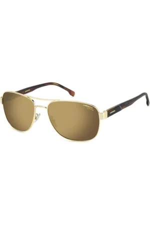 Carrera C FLEX 02/G/S Ajuste Asiático Polarized J5G/YL Gafas de Sol para Hombre Dorados