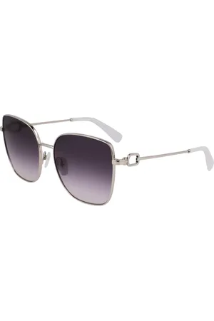 Longchamp LO177S 042 Gafas de Sol para Mujer Plateadas