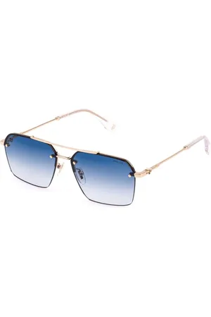 Police SPLQ90 FORCE 9 0300 Gafas de Sol para Hombre Dorados