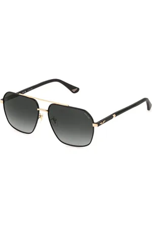 Police SPLQ85 NEW CROSSROADS 4 0302 Gafas de Sol para Hombre Negras