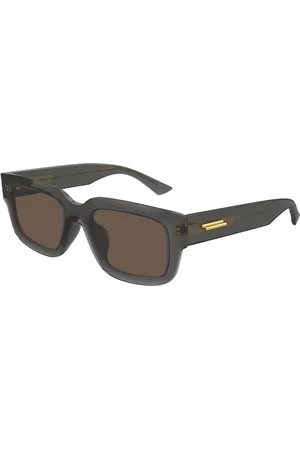 Bottega Veneta BV1359SA Ajuste Asiático 004 Gafas de Sol para Hombre Grises