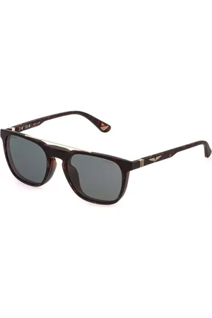 Police UPLQ67 ORIGINS LITE 33 With Clip-On 878P Gafas de Sol para Hombre Careyshell