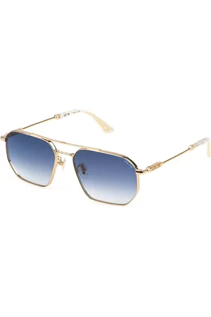 Police SPLP34 HORIZON 13 0300 Gafas de Sol para Hombre Dorados