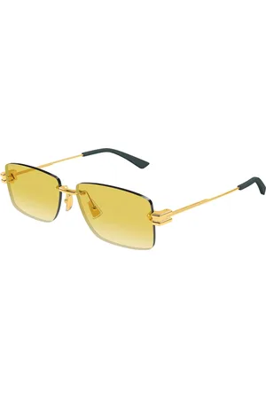 Bottega Veneta BV1126S 006 Gafas de Sol para Hombre Dorados