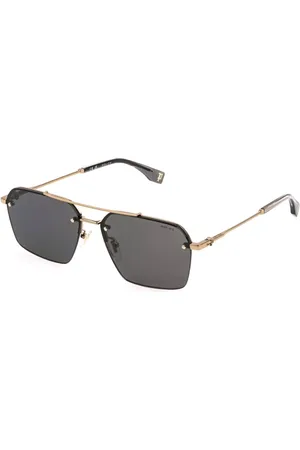 Police SPLQ90 FORCE 9 08FE Gafas de Sol para Hombre Dorados