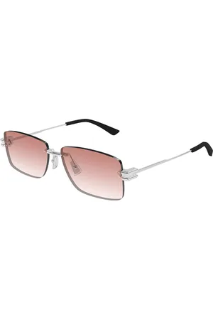 Bottega Veneta BV1126S 007 Gafas de Sol para Hombre Plateadas