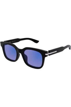 Alexander McQueen AM0496SA Ajuste Asiático 005 Gafas de Sol para Hombre Negras