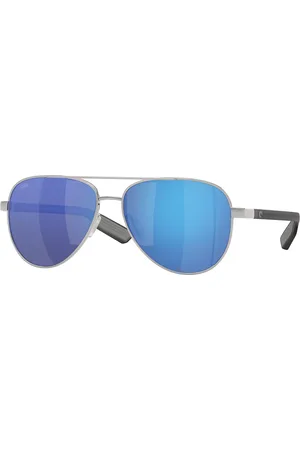Costa Del Mar Peli Polarized 400229 Gafas de Sol para Hombre Plateadas