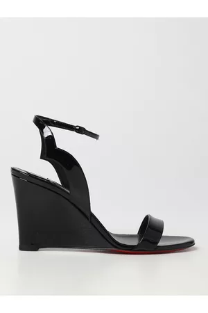 Alpargatas Pyraclou De Piel Adornadas en Negro - Christian Louboutin