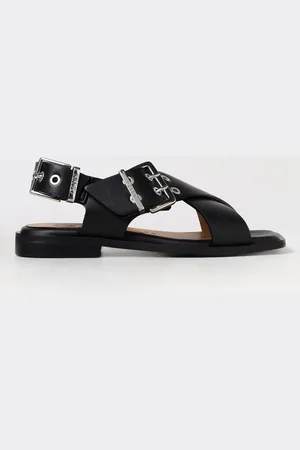 Ganni Sandalias Planas Mujer color