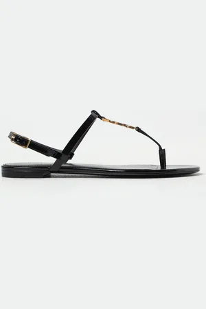 Saint Laurent Sandalias Planas Mujer color