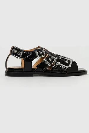 Ganni Sandalias Planas Mujer color