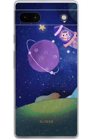 Glided Galaxy Cat - Google Pixel 6a Funda de teléfono - Tough case