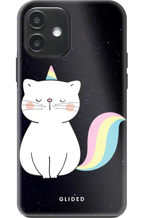 Glided Unicorn Cat - iPhone 12 Funda de teléfono - Tough case