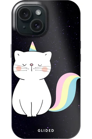Glided Unicorn Cat - iPhone 15 Funda de teléfono - Tough case