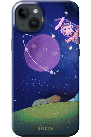 Glided Galaxy Cat - iPhone 14 Plus Funda de teléfono - Crossbody case mit Band