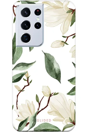 Glided White Elegance - Samsung Galaxy S21 Ultra 5G Funda de teléfono - Tough case