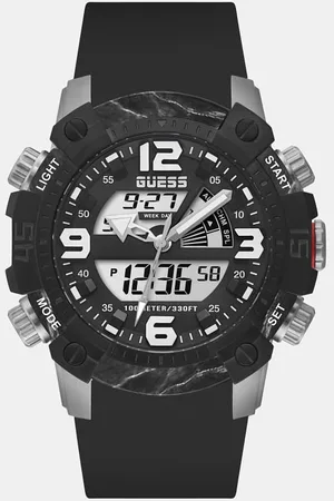 Guess Reloj Digital De Silicona